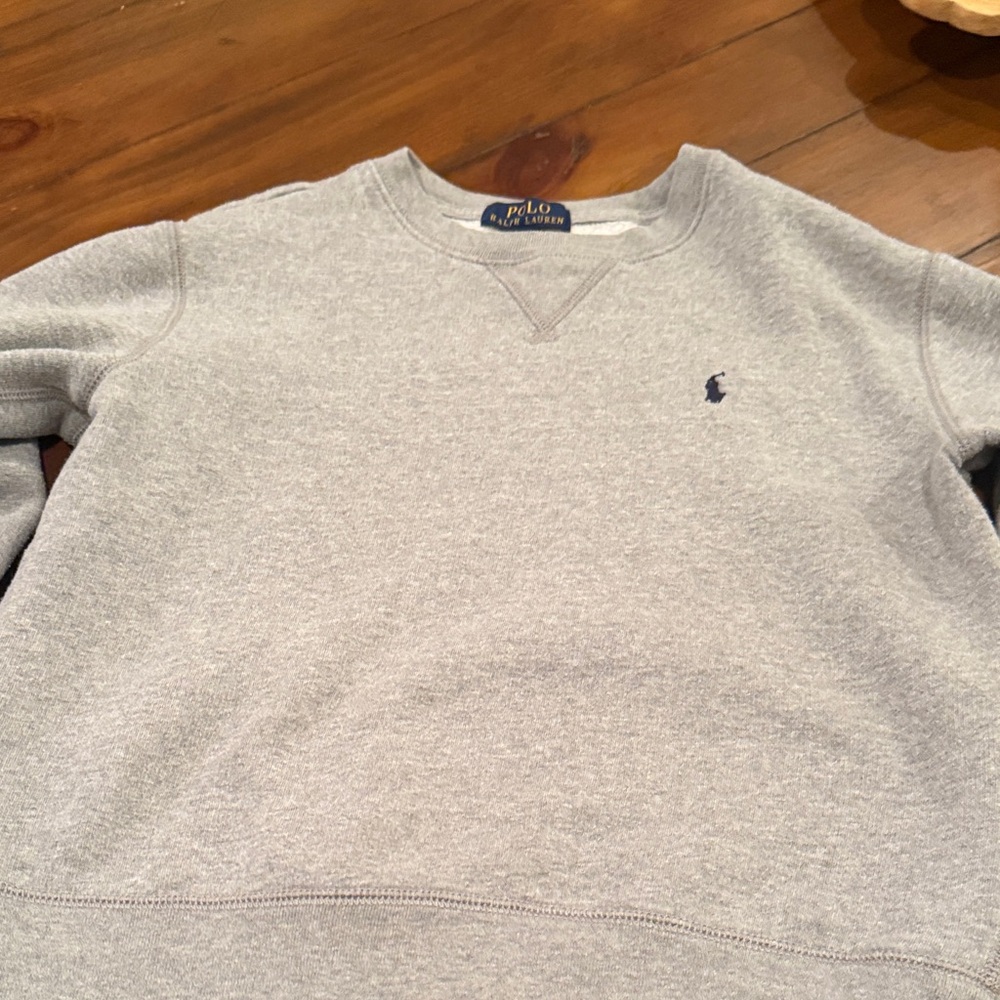 Polo by Ralph Lauren Light Gray Crewneck Sweater